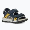Sandale pentru juniori Geox Borealis ocean blue/gold 8