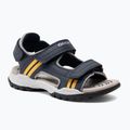 Sandale pentru juniori Geox Borealis ocean blue/gold