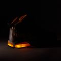 Încălțăminte pentru juniori Geox Inek black/yellow 8