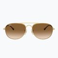 Ochelari de soare Ray-Ban Bain Bridge arista gold/clear brown 2