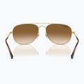 Ochelari de soare Ray-Ban Bain Bridge arista gold/clear brown 5