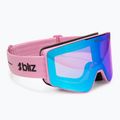 Ochelari de schi Bliz G001S matte pink/neon violet/blue multi