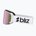 Ochelari de schi Bliz Flow matte white/smoke/pink 4