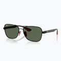 Ochelari de soare Ray-Ban Rb8336M Scuderia matt black/dark green 4