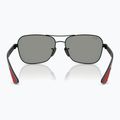 Ochelari de soare Ray-Ban Rb8336M Scuderia matt black/dark grey mirror blue/red 5
