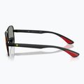 Ochelari de soare Ray-Ban Rb8336M Scuderia matt black/dark grey mirror blue/red 6