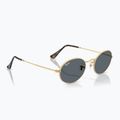 Ochelari de soare Ray-Ban Oval arista gold/blue