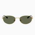 Ochelari de soare Ray-Ban RB3774D arista gold/dark green polarized 2