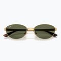 Ochelari de soare Ray-Ban RB3774D arista gold/dark green polarized 3