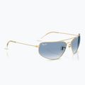 Ochelari de soare Ray-Ban RB3780 arista gold/transparent blue gradient
