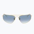 Ochelari de soare Ray-Ban RB3780 arista gold/transparent blue gradient 2