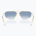 Ochelari de soare Ray-Ban RB3780 arista gold/transparent blue gradient 5