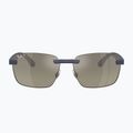 Ochelari de soare Ray-Ban RB4470 Polarized+ Lenses sand dark blue/grey gradient chromance 2