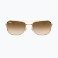Ochelari de soare Ray-Ban Bain Bridge arista gold/brown gradient 2
