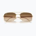 Ochelari de soare Ray-Ban Bain Bridge arista gold/brown gradient 3