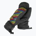 Mănuși de snowboard pentru copii Level Rainbow Down JR Mitt logos
