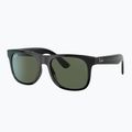 Ochelari de soare pentru copii Ray-Ban Justin black/dark green 4