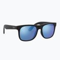 Ochelari de soare pentru copii Ray-Ban Justin matt rubber black/blue mirror
