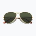 Ochelari de soare Ray-Ban Aviator Metal II gold arista/green g-15 3