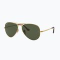 Ochelari de soare Ray-Ban Aviator Metal II gold arista/green g-15 4