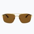 Ochelari de soare Ray-Ban RB3663 arista gold/brown 2