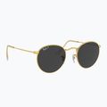 Ochelari de soare Ray-Ban Round Metal gold/black polarized