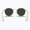 Ochelari de soare Ray-Ban Round Metal gold/black polarized 5