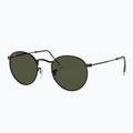 Ochelari de soare Ray-Ban Round Metal black/green g-15 4
