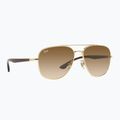 Ochelari de soare Ray-Ban RB3683 arista gold/brown
