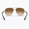 Ochelari de soare Ray-Ban RB3683 arista gold/brown 5