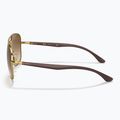 Ochelari de soare Ray-Ban RB3683 arista gold/brown 7