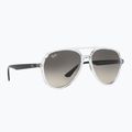 Ochelari de soare Ray-Ban RB4376 polarized transparent/grey gradient