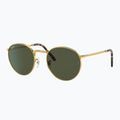 Ochelari de soare Ray-Ban New Round gold/green 4