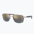 Ochelari de soare Ray-Ban RB3701 Polarized+ Lenses silver/blue gold polarized+ 4