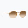 Ochelari de soare Ray-Ban RB3707 Polarized+ Lenses arista gold/brown