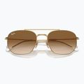 Ochelari de soare Ray-Ban RB3707 Polarized+ Lenses arista gold/brown 3