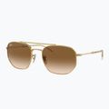 Ochelari de soare Ray-Ban RB3707 Polarized+ Lenses arista gold/brown 4