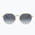 Ochelari de soare Ray-Ban Jack arista gold/blue grey 2