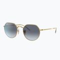 Ochelari de soare Ray-Ban Jack arista gold/blue grey 4
