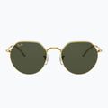 Ochelari de soare Ray-Ban Jack gold/green 2
