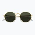 Ochelari de soare Ray-Ban Jack gold/green 3
