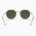 Ochelari de soare Ray-Ban Jack gold/green 5