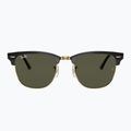 Ochelari de soare Ray-Ban Clubmaster Classic black/gold/green g-15 2