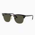 Ochelari de soare Ray-Ban Clubmaster Classic black/gold/green g-15 4