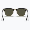 Ochelari de soare Ray-Ban Clubmaster Classic black/gold/green g-15 5