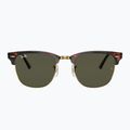 Ochelari de soare Ray-Ban Clubmaster Classic tortoiseshell/gold/green g-15 2