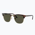 Ochelari de soare Ray-Ban Clubmaster Classic tortoiseshell/gold/green g-15 4