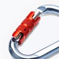 Climbing Technology Hms Snappy Cf Tg/Triplex Carabiner L4610006 Bś argintiu/roșu 2C46100YRC 3