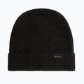 Căciulă de iarnă pentru bărbați Woolrich Knitted Ribbed Beanie black