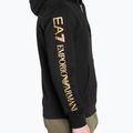 EA7 Emporio Armani Emporio Armani Train Logo Series Hoodie Extended Logo Coft negru/aur tricou cu logo negru/auriu pentru bărbați 4